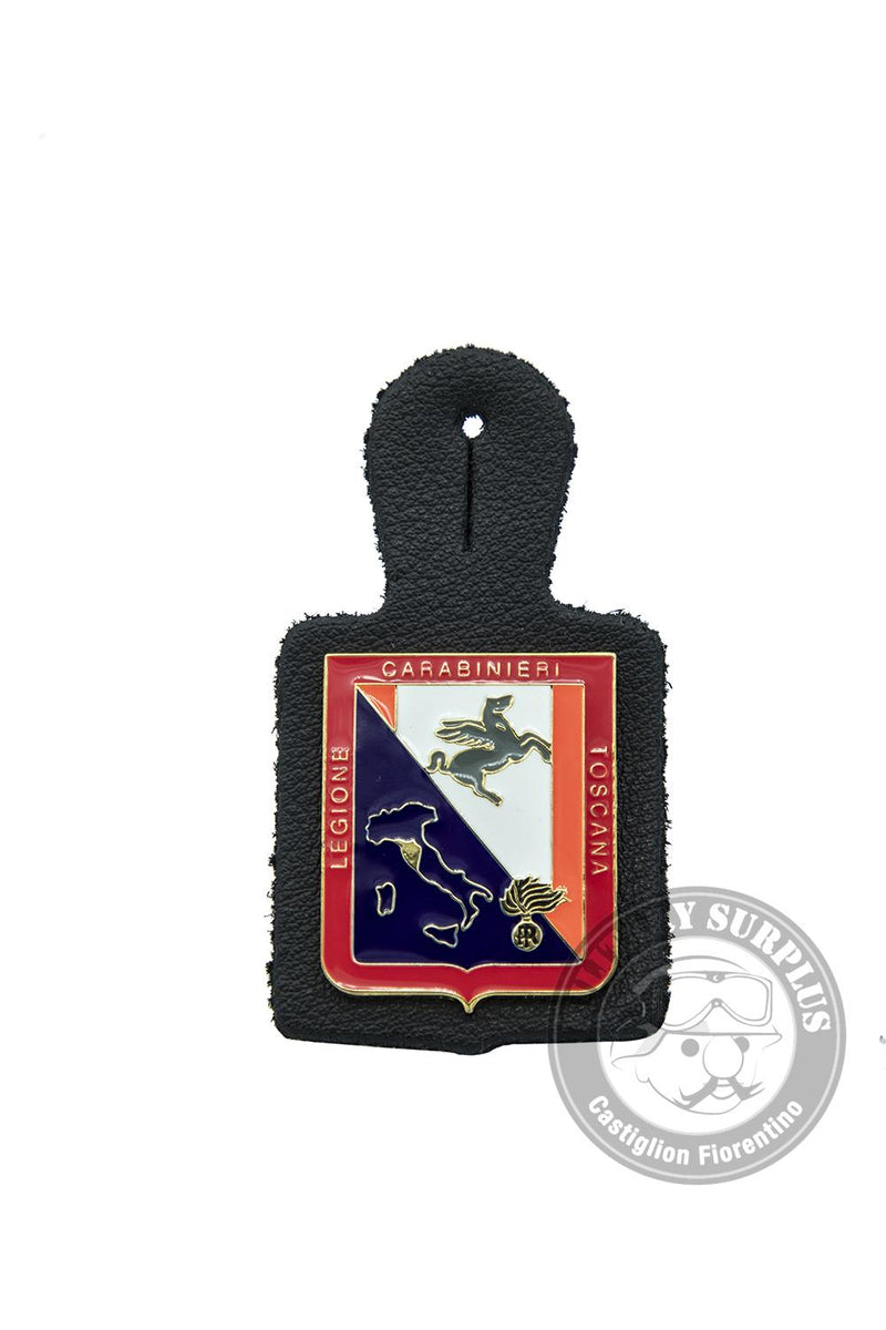 Load image into Gallery viewer, Distintivo Carabinieri legione con pendif in pelle 
