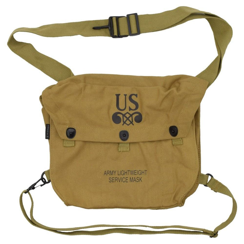 Carica immagine in Galleria Viewer, Borsa porta maschera antigas m3/m6 US WWII repro khaki 
