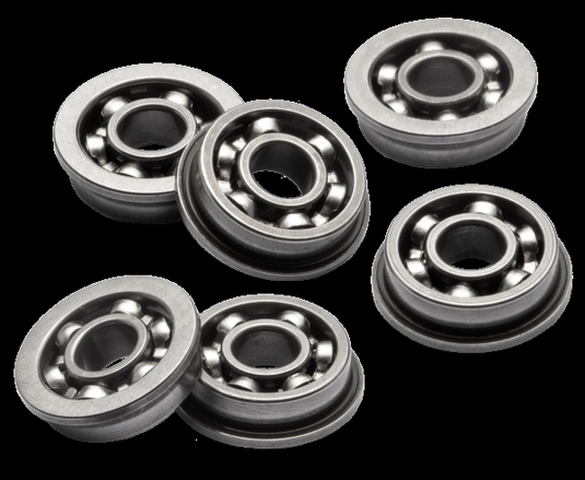 boccole in acciaio da 8 mm cuscinettate aperte prodotte appositamente per sopportare sollecitazioni estreme 