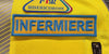 RESCUE qualifiche ricamate misericordie giallo ciano INFERMIERE