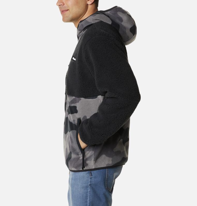 Carica immagine in Galleria Viewer, BACKBOWL SHERPA ORSETTO UOMO ZIP LUNGA E CAPPUCCIO  COLUMBIA BICOLORE 
