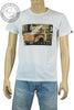 LAB84 T-shirt girocollo stampata Lab84 100% cotone