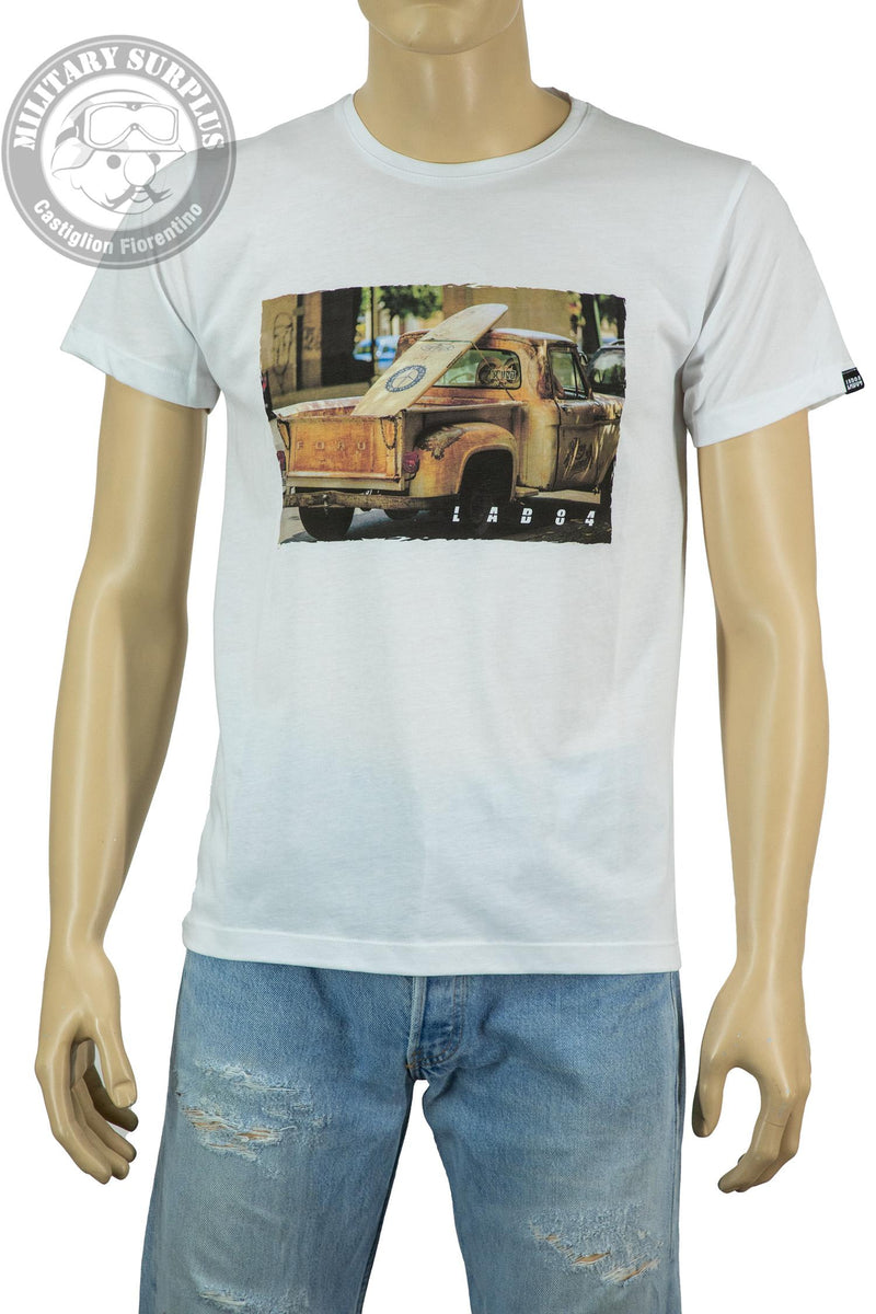 Carica immagine in Galleria Viewer, T-shirt girocollo stampata Lab84 100% cotone 
