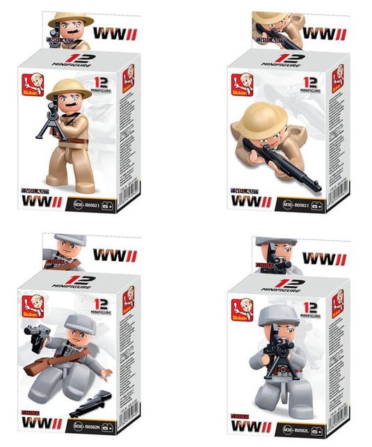 ww2 sluban mini figures 