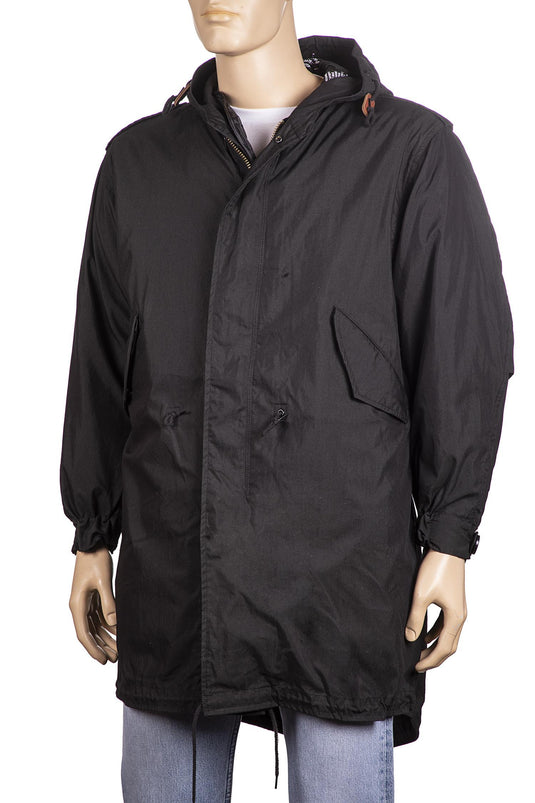us m51 shell parka con liner e cappuccio NERO 