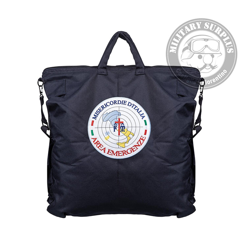Load image into Gallery viewer, Borsa portacasco ricamata MISERICORDIE AREA EMERGENZA 
