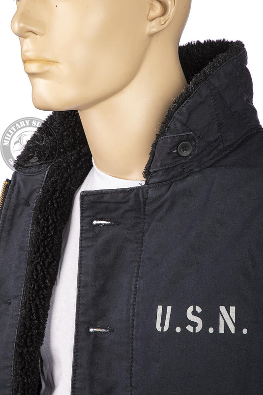 US Navy deck jacket N-1 NAVY Blue 