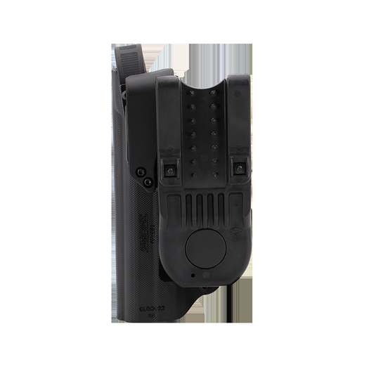 GHOST 5 per Beretta APX A1, fondina police nera destra con modulo rotativo. 