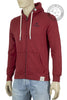 SMITHY'S Smithy's felpa uomo cappuccio e zip rosso mattone