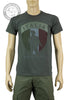 BRG T-shirt military style stampata fronte retro ITALIAN SPECIAL FORCES GRIGIO ANTRACITE CON TRICOLORE