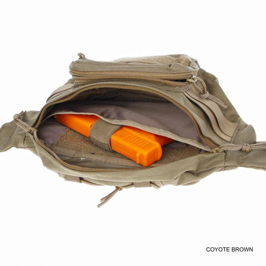 MARSUPIO T3 IN CORDURA CON SUPPORTO PER ARMA COYOTE BROWN 