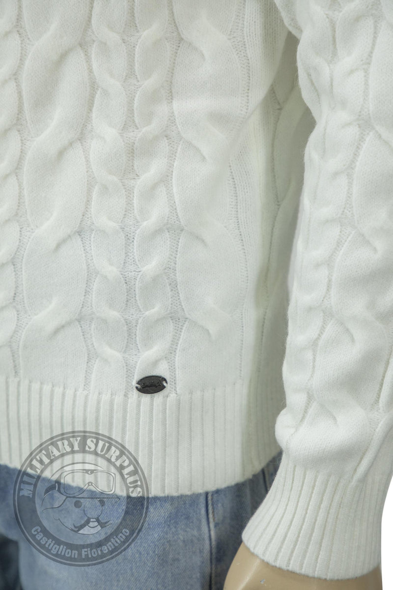 Load image into Gallery viewer, Smithy's maglioncino collo alto sailor uomo Bianco 
