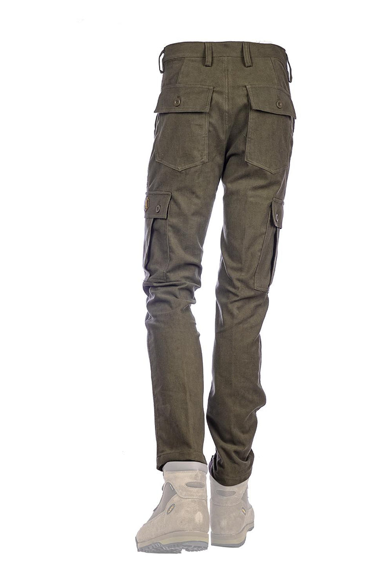 Load image into Gallery viewer, Pantalone Fustagno GUIDORICCIO Stretch Verde scuro 
