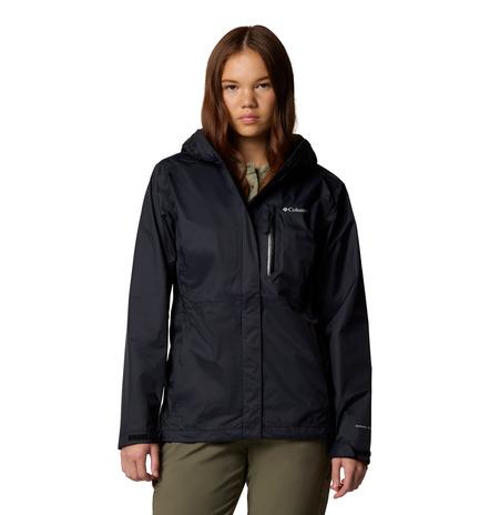 Carica immagine in Galleria Viewer, Giacca impermeabile COLUMBIA da hiking Pouring Adventure™ III da donna NERO 
