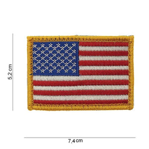 bandiera americana usa ricamata con velcro 