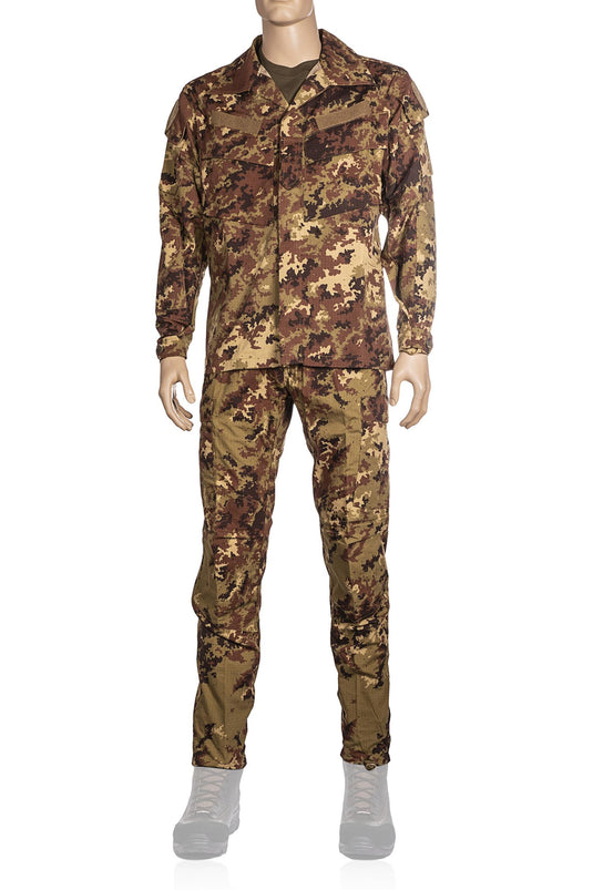 completo policromo esercito giacca piu' pantaloni 