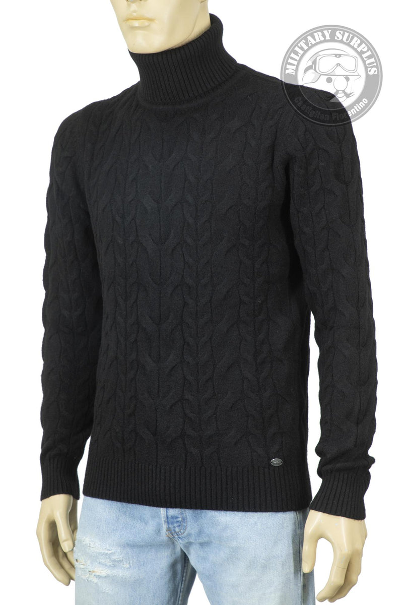 Carica immagine in Galleria Viewer, Smithy's maglioncino uomo collo alto sailor Nero 
