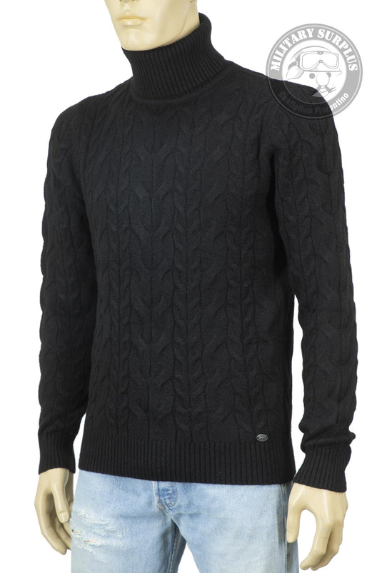 Smithy's maglioncino uomo collo alto sailor Nero 