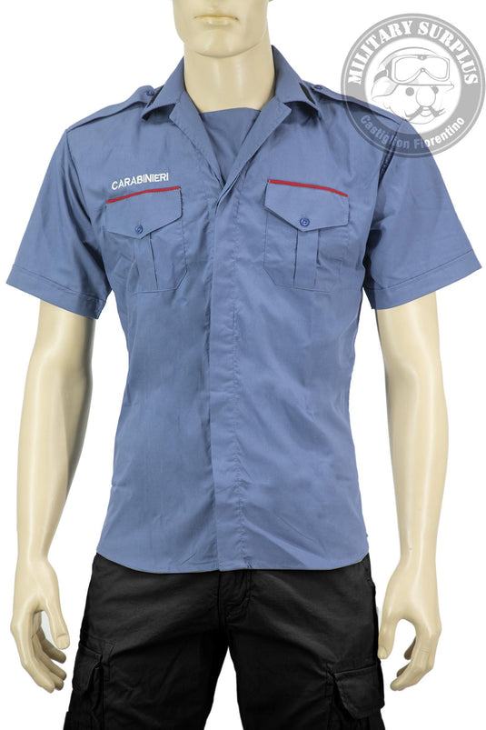 Camicia estiva CARABINIERI  manica corta AZZURRA 