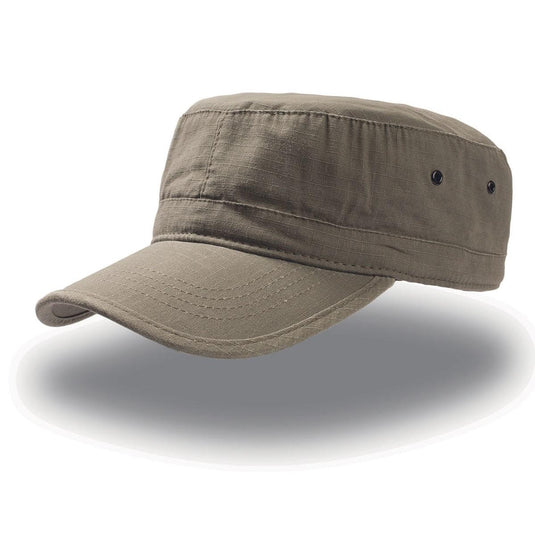 Cappello ARMY WINTER  rip-stop cotone, interno in pile. VERDE OLIVA 
