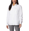 COLUMBIA camicia donna estiva protettiva con filtro solare upf 50 e tecnologia traspirante. columbia Bianco