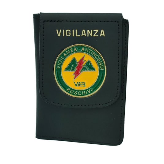 portafoglio portaplacca vab vigilanza antincendi boschivi 