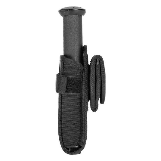 porta bastone telescopico, porta torcia in cordura Nero 