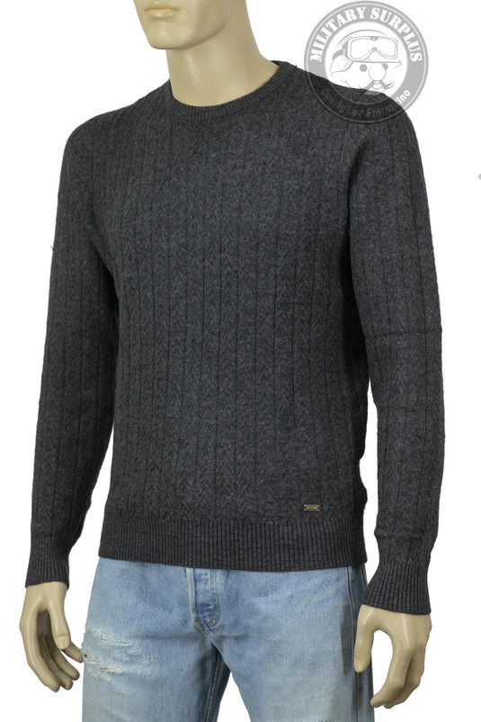 Smithy's maglioncino girocollo uomo Grigio scuro Melange 