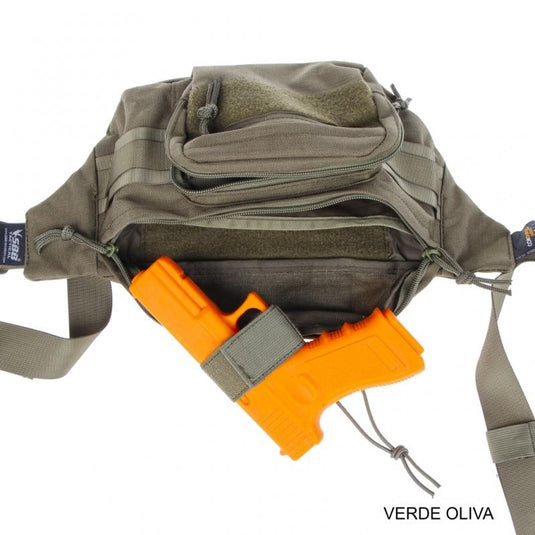 MARSUPIO T3 IN CORDURA CON SUPPORTO PER ARMA 
