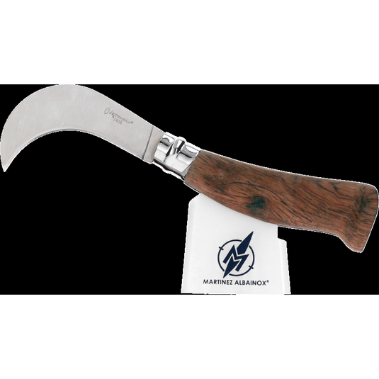 Roncola pieghevole con blocco lama 8 cm  con fodero 