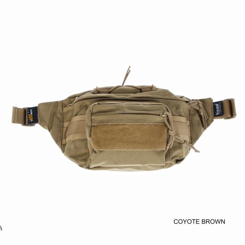 Carica immagine in Galleria Viewer, MARSUPIO T3 IN CORDURA CON SUPPORTO PER ARMA COYOTE BROWN 
