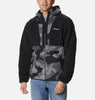 COLUMBIA BACKBOWL SHERPA ORSETTO UOMO ZIP LUNGA E CAPPUCCIO  COLUMBIA BICOLORE