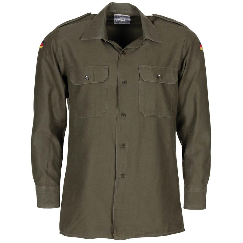 Carica immagine in Galleria Viewer, Camicia da combattimento esercito tedesco usata verde 
