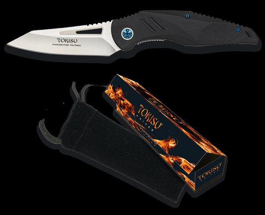 coltello chiudibileTOKISU, manico in g10, lama 9 cm. 