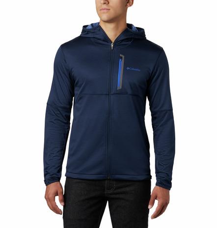 tech trail full zip hoodie secondo strato tecnico con cappuccio e zip lunga 