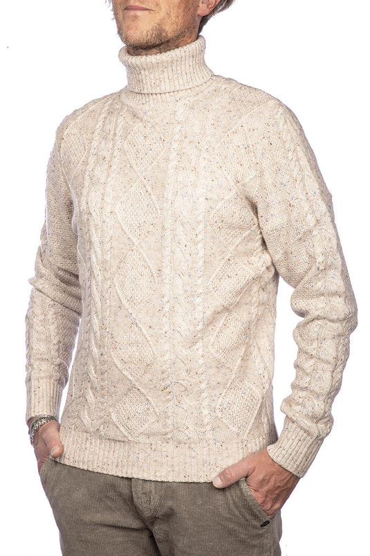 Smithy's maglia boucle uomo collo alto 