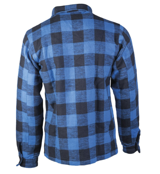 Camicia boscaiolo a quadri in flanella Blu \ Nero 