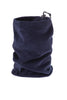 ALGI Collare e scaldacollo in formato lungo cilindrico con elastico di regolazione blu navy