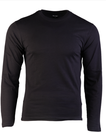 Load image into Gallery viewer, t-shirt uomo maniche lunghe 100% cotone NERO 
