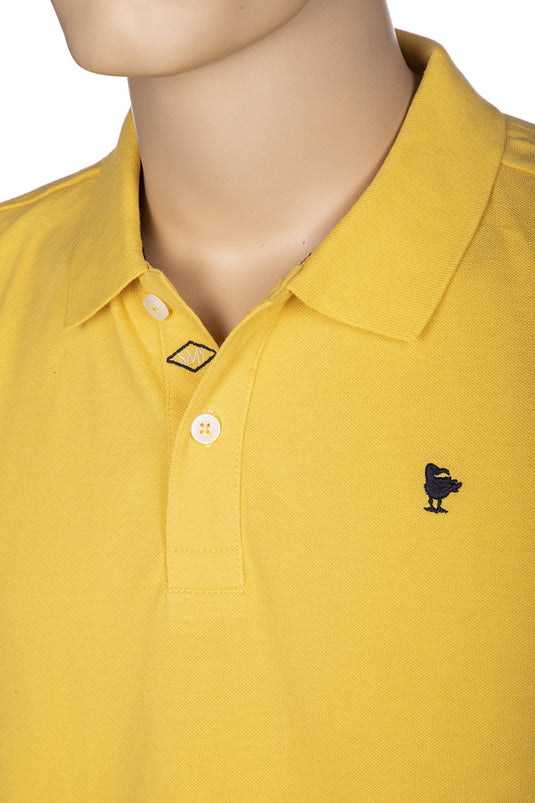 Polo uomo basica Smithy's gialla<BR/> 