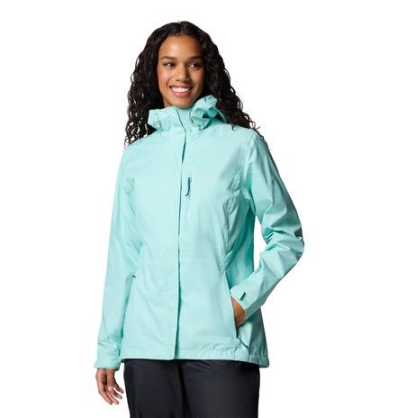 Giacca impermeabile COLUMBIA da hiking Pouring Adventure™ III da donna acquamarina 