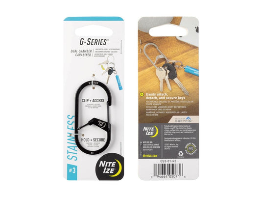 niteize g-series dual chamber carabiner
