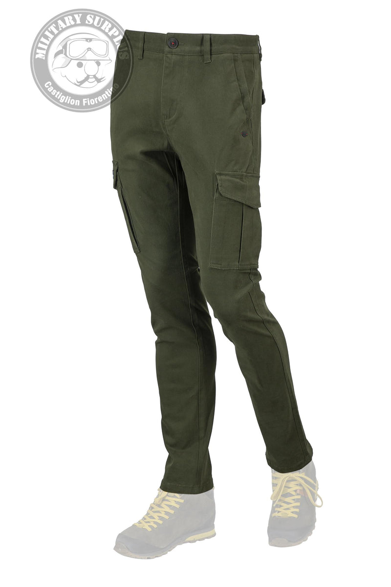 Load image into Gallery viewer, Smithy's pantaloni cargo uomo military green 
