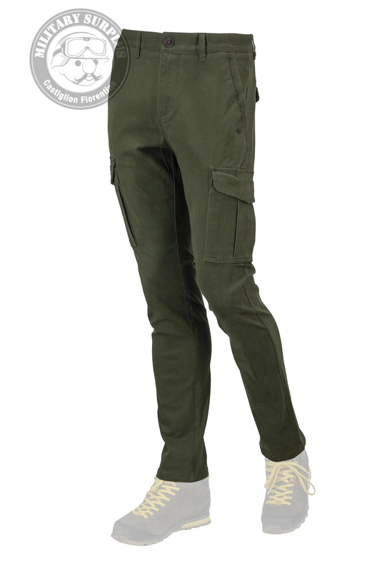 Smithy's pantaloni cargo uomo military green 