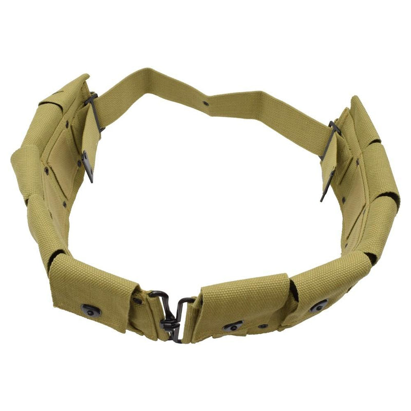 Carica immagine in Galleria Viewer, Cinturone porta cartucce m-1936 US WWII  repro khaki 
