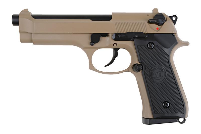 Load image into Gallery viewer, m92 blow back pistol replica (co2) - tan 
