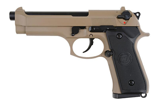 m92 blow back pistol replica (co2) - tan 