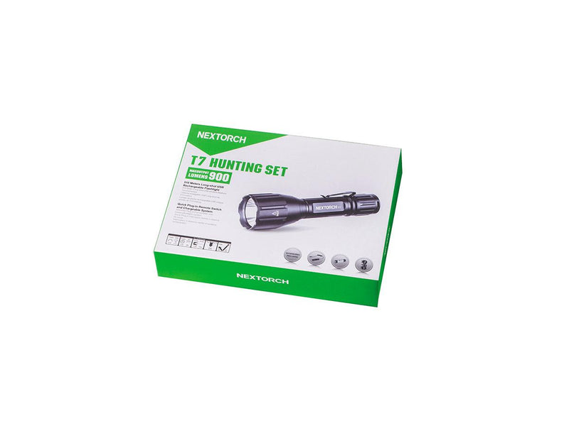 Load image into Gallery viewer, NEXTORCH HUNTING SET T7 RICARICABILE 900 LUMENS LED, SET LUCE DA APPLICARE AL FUCILE.<BR/> 
