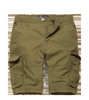 VINTAGE INDUSTRIES Olive Green Cotton Cargo Bermuda Shorts