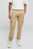 URBAN Cargo washed jogging twill pants Beige